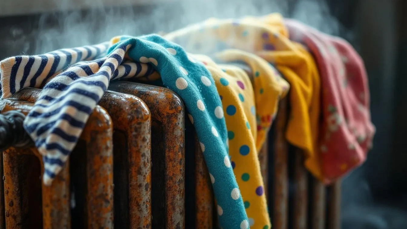 I rischi nascosti di asciugare i panni sul termosifone: cosa devi sapere