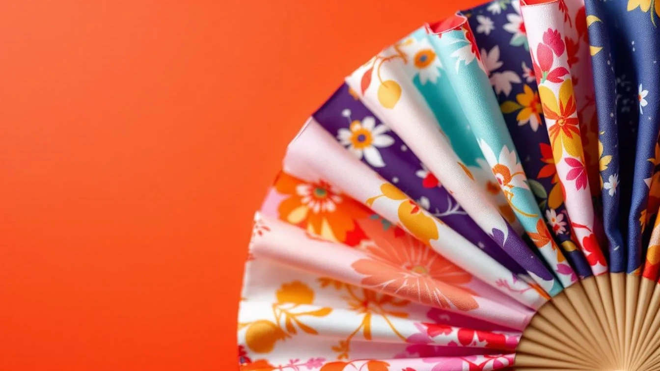 Non serve la macchina da cucire: ecco il trucco per creare un ventaglio di stoffa in modo semplice